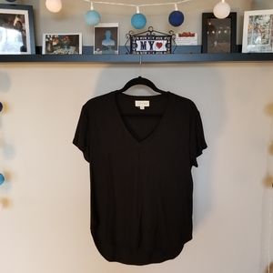 Cloth & Stone black hi-lo top